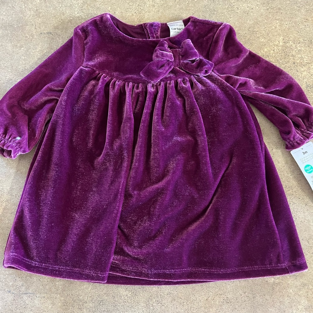 Nwt Carters baby girl dress with bloomers 3mo
